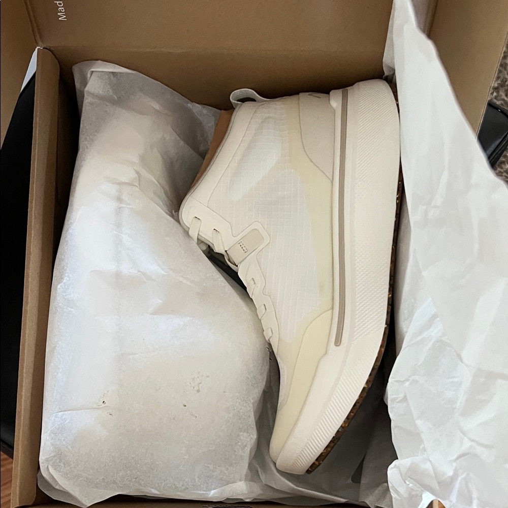 Ahnu White High-Top Athletic Shoes